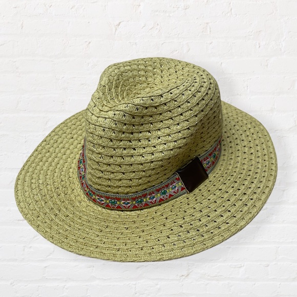 Accessories - Fedora bohemia straw hat OS